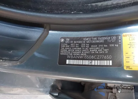 2008 BMW 535I z USA, uszkodzony, nr VIN WBANW13508CZ77650